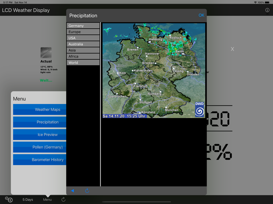 #5. LCD Weather Display (iOS) 由: Kai Bruchmann