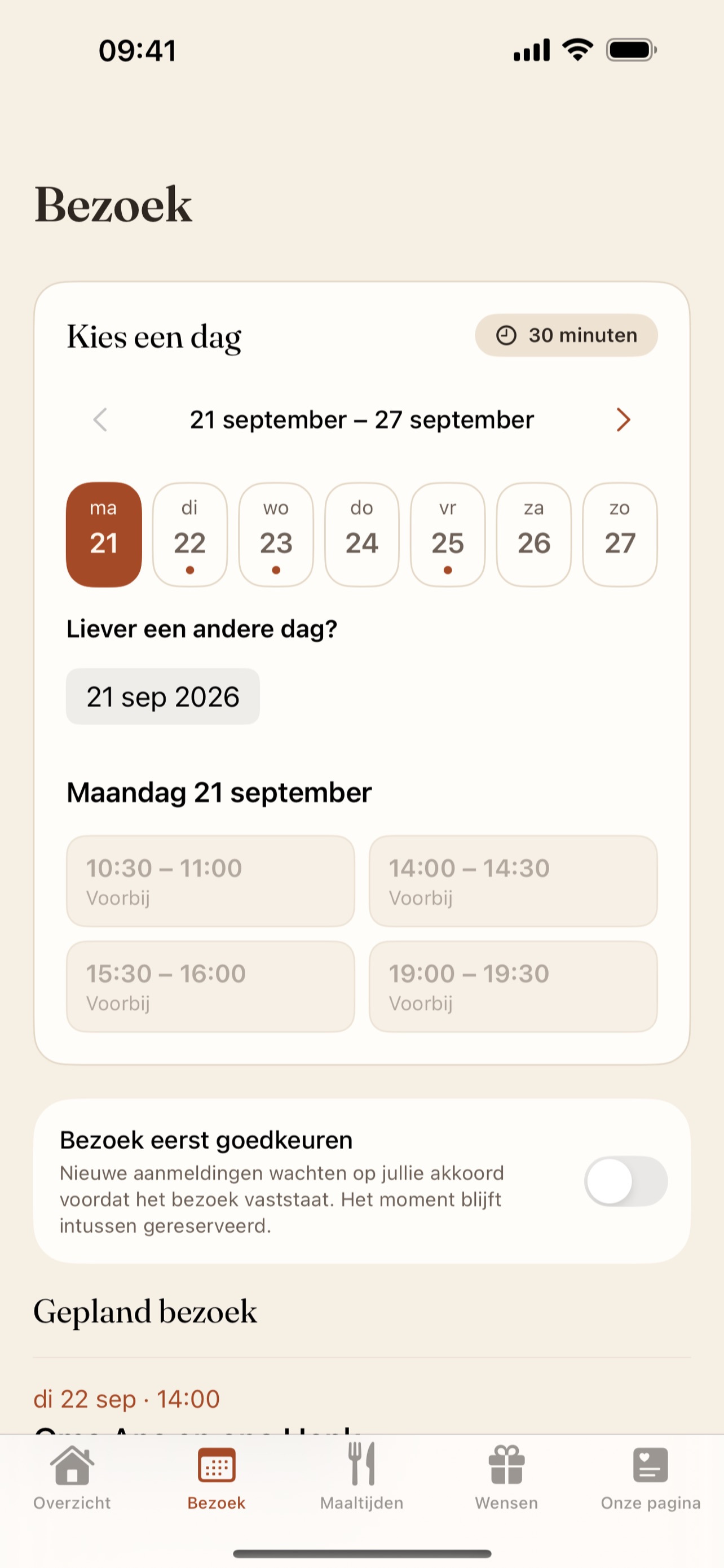 Screenshot 2 of Kraamtijd planner
