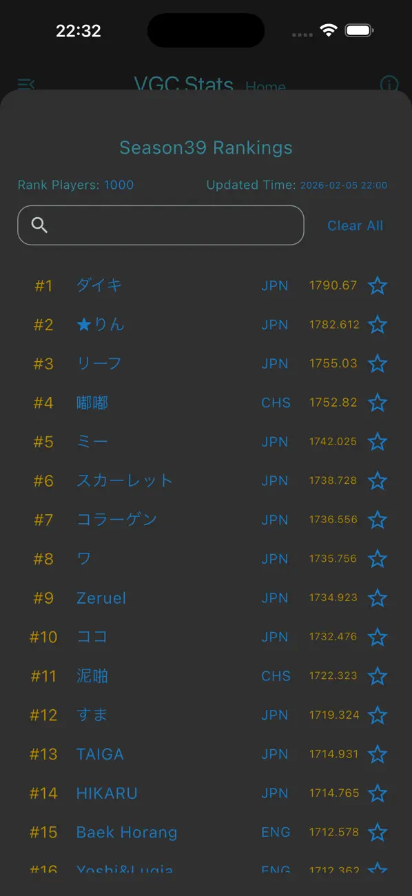 #2. VGC Stats (iOS) โดย: Feng Wang
