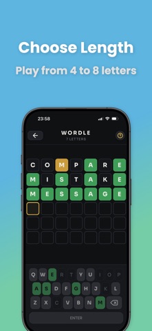 WORDLE - Word Puzzle Game iPhone screenshot