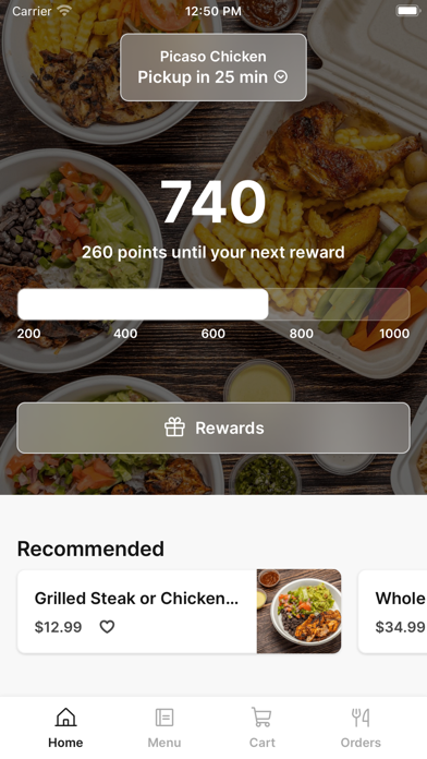 Picaso Chicken iPhone screenshot 1 - Food & Drink app