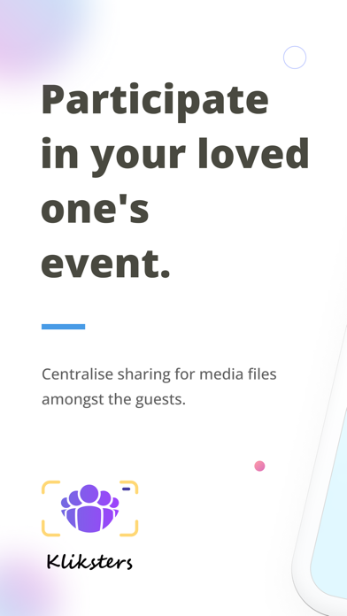 Event Photo Sharing: Kliksters Screenshot