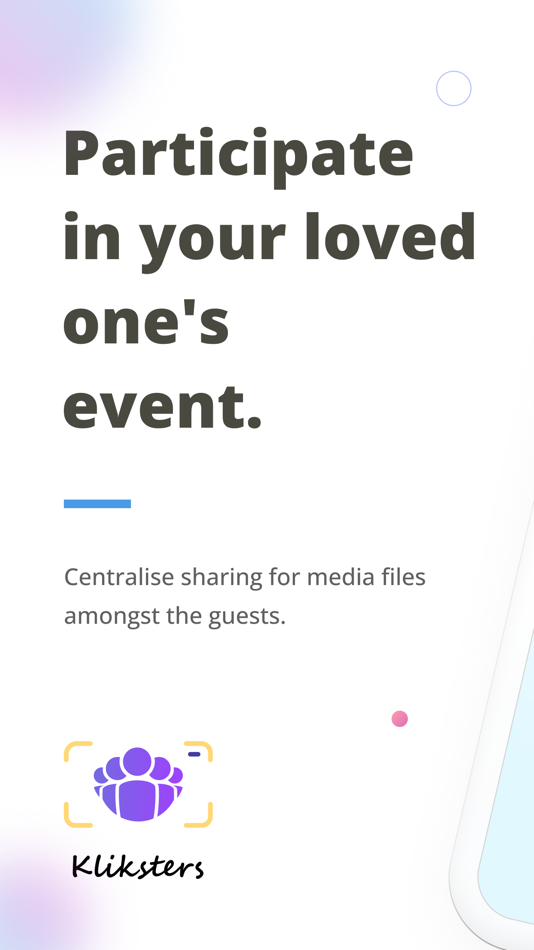 #1. Event Photo Sharing: Kliksters (iOS) Ved: WESNAPTHAT LIMITED