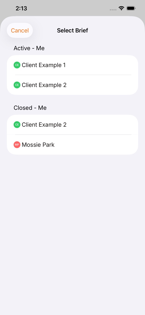 iPhone screenshot