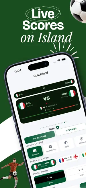 Live Soccer Score: Goal Island screenshot 1