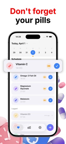Pill Reminder & Log - Pilly Screenshot 1 of 4