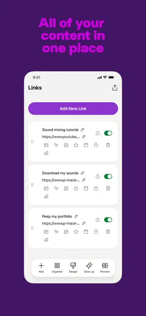 Linktree: Link in Bio Creator iPhone screenshot 2
