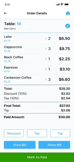Bill2Menu screenshot 3