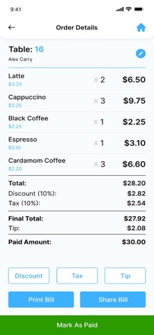 Bill2Menu screenshot