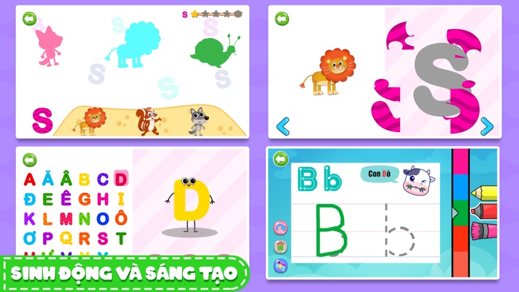 Bé Học Chữ Cái Tiếng Việt screenshot-3