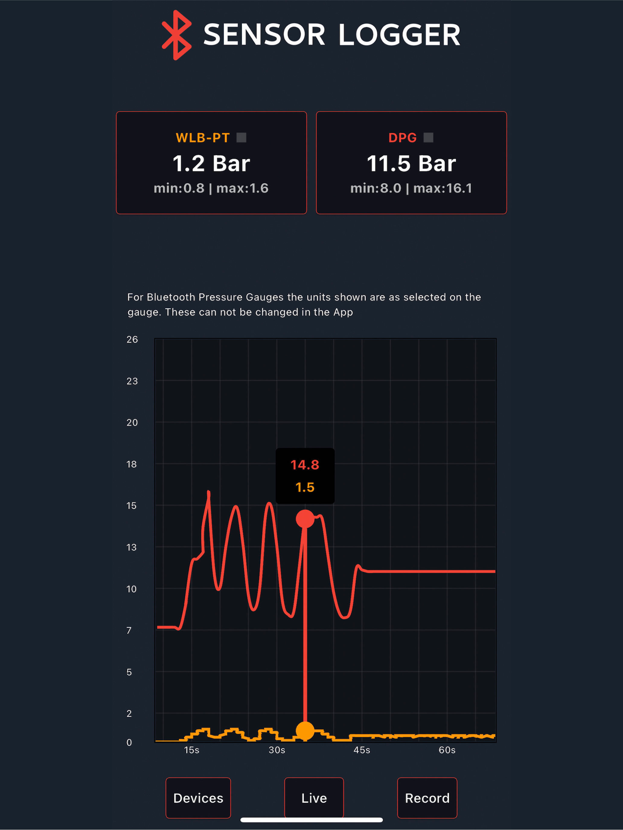 SensorLogger Sensor Monitor screenshot 7