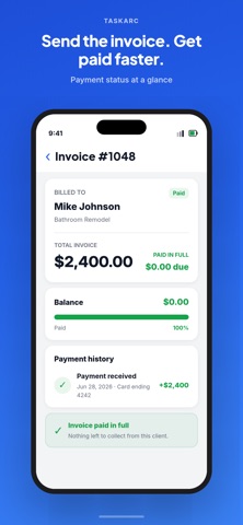 TaskArc — Contractor Invoice Screenshot 2 of 6