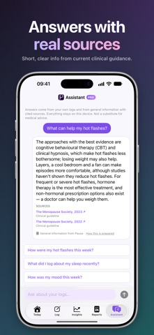 Pausa: Menopause Tracker Screenshot 5 of 8
