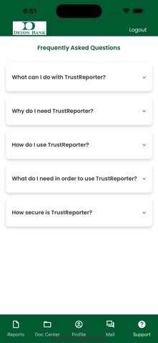Devon Wealth and Trust Access screenshot