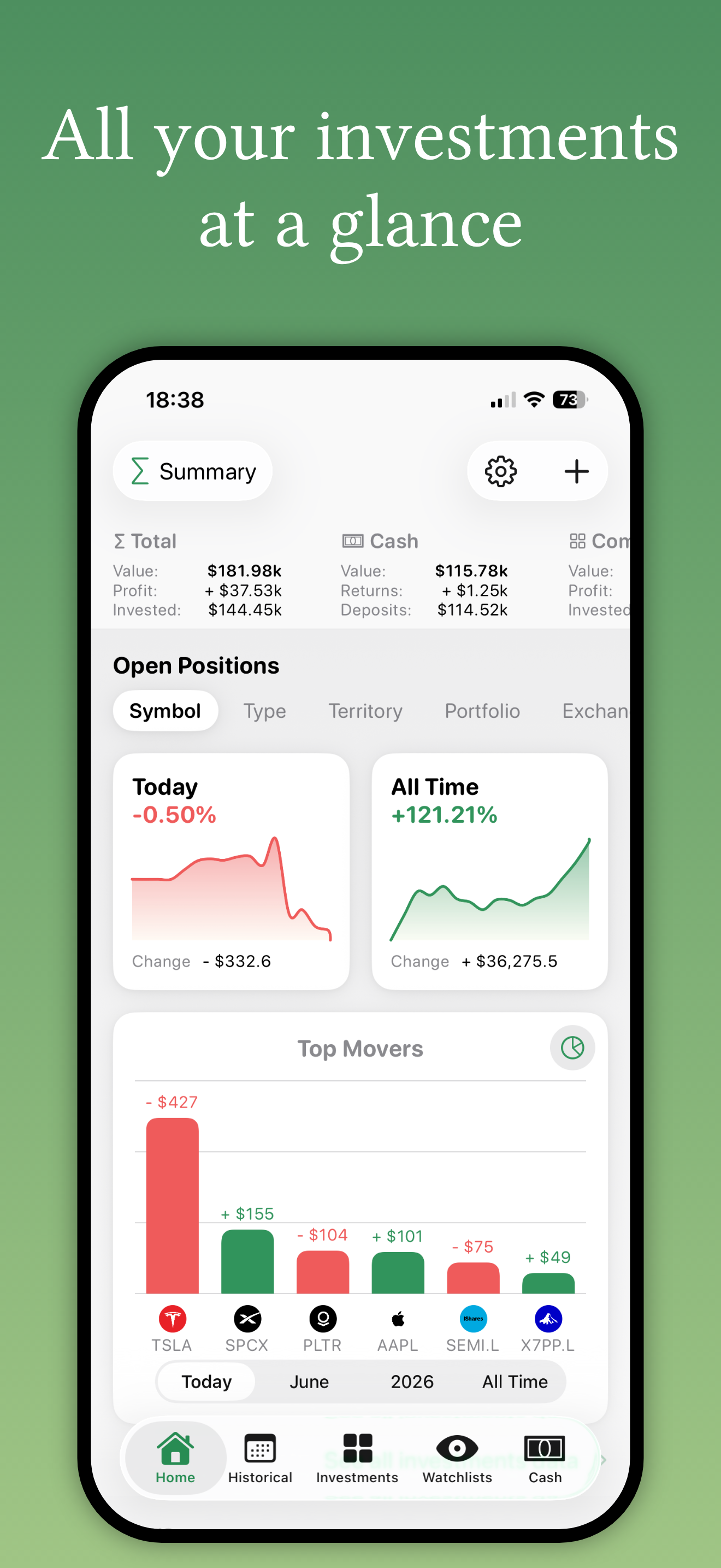 Simple Stocks screenshot 1