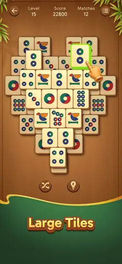 Captura de pantalla de Vita Mahjong Wood en iPhone 2