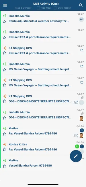 MarineTraffic Inbox screenshot 3