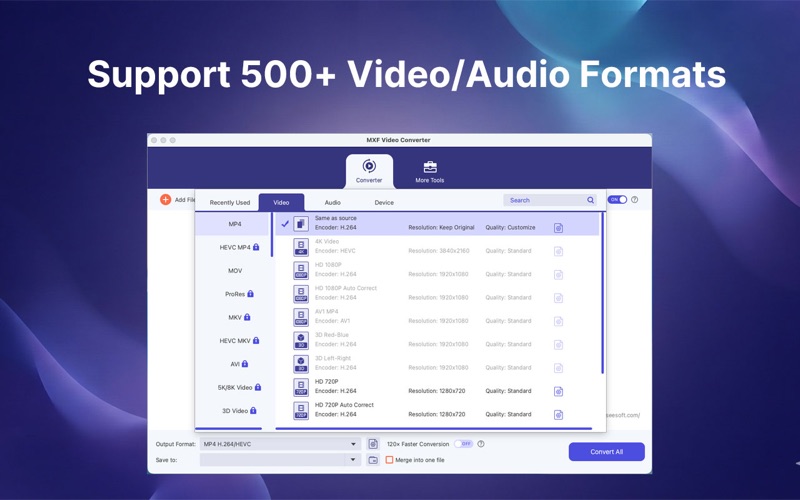 Screenshot #3 pour MXF Video Converter à MP4/MOV