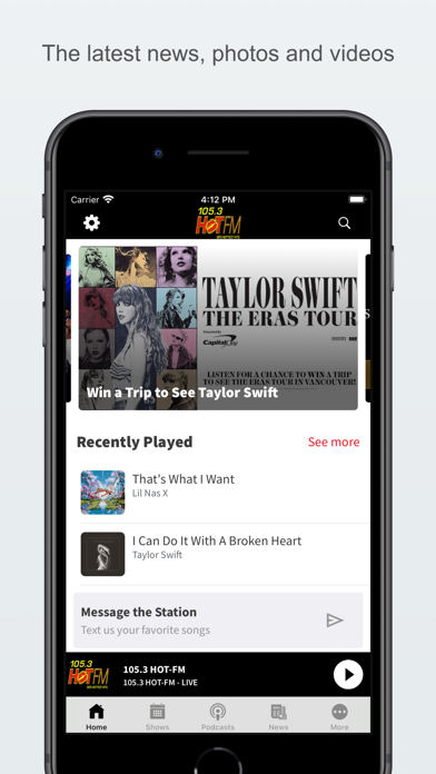 105.3 HOT-FM Screenshot