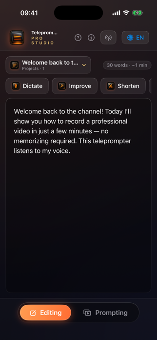 Teleprompter Pro Studio Screenshot 2 of 3