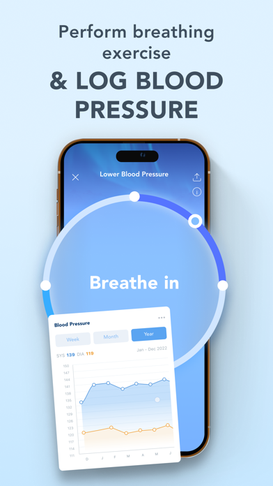BreathNow - blood pressure app Screenshot