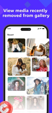 Deleted Photo Recovery. iPhone screenshot