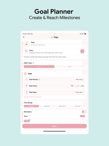Rise & Habit Pro iPad screenshot