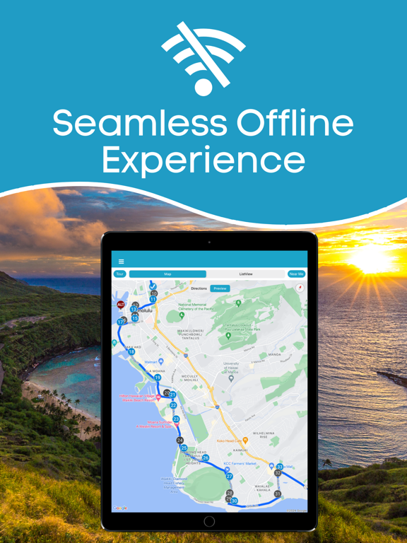 Oahu Grand Circle GPS Guide iPad screenshot 6 - Travel app