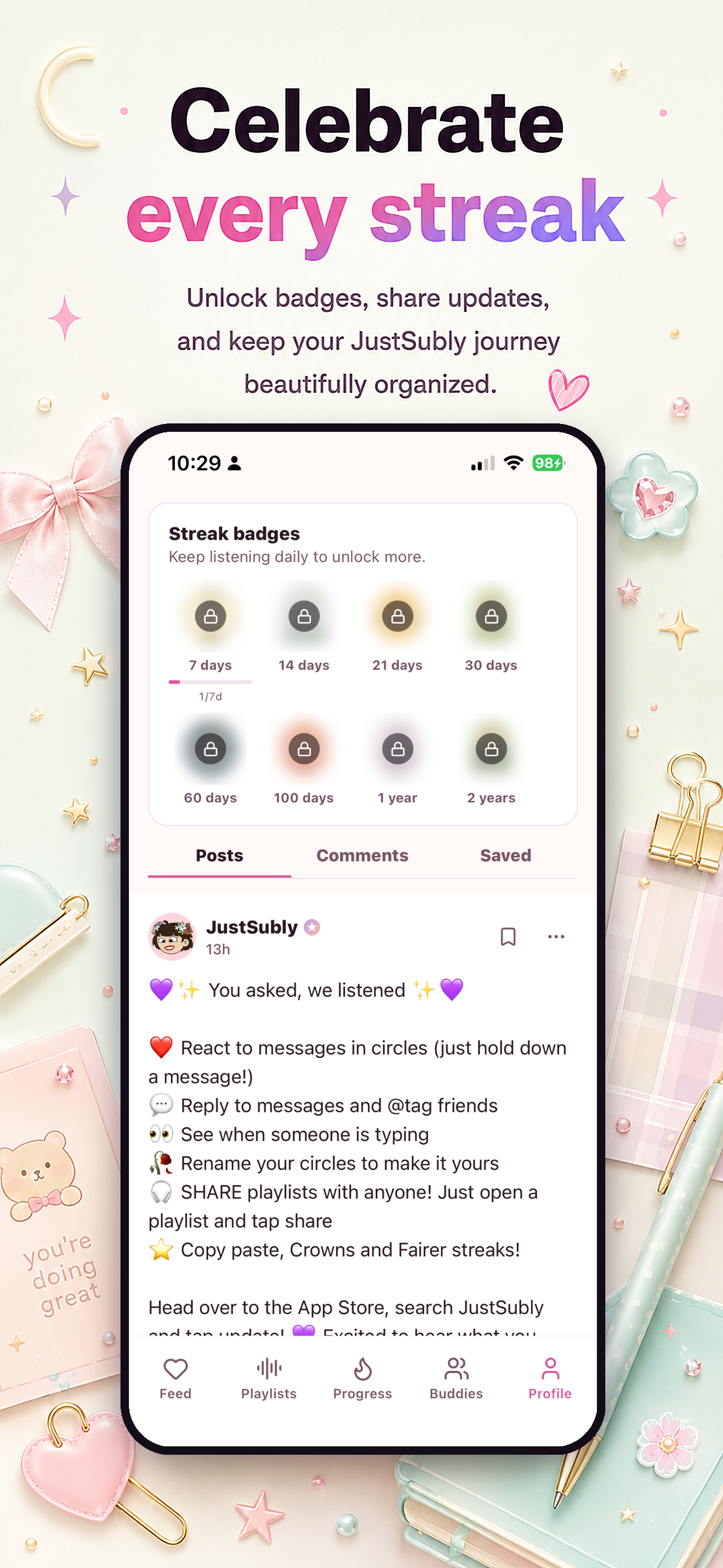 JustSubly: Subliminal Tracker screenshot 4