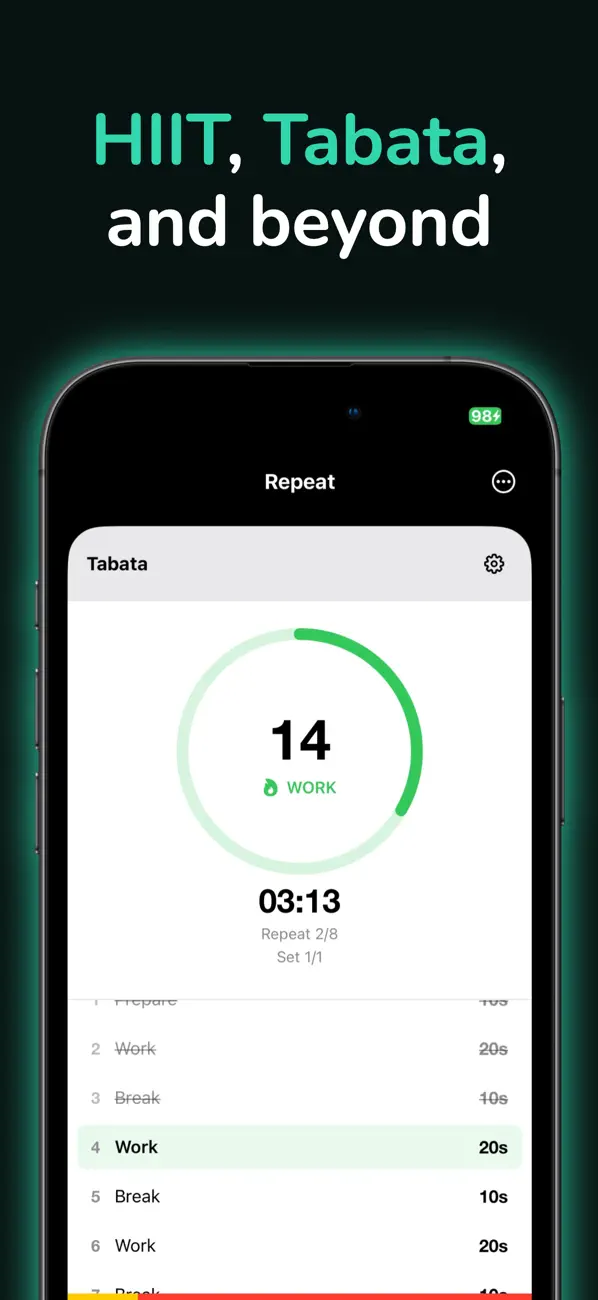 Timer for Workouts - Repeat Screenshot 2