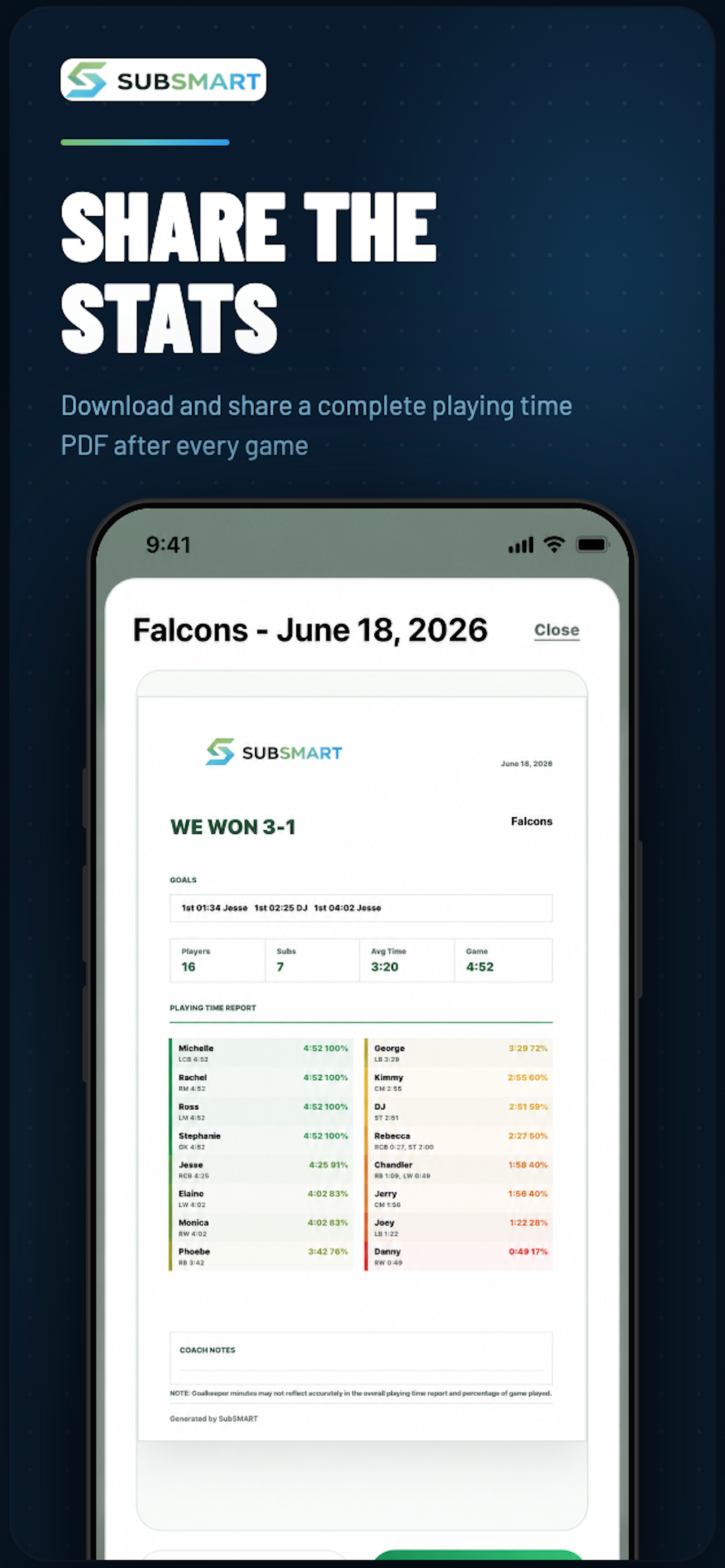 SubSMART: Game Day Assistant screenshot 5