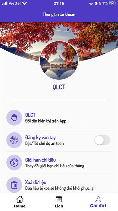 Quản lý chi tiêu LM Screenshot