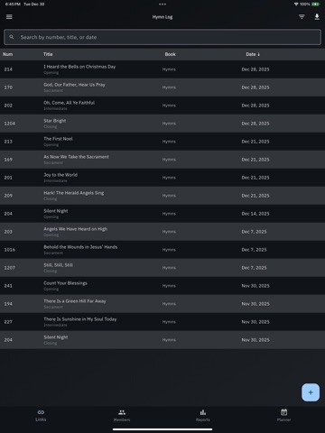 WardTrack iPad screenshot