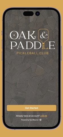Oak & Paddle Pickleball Club iPhone screenshot