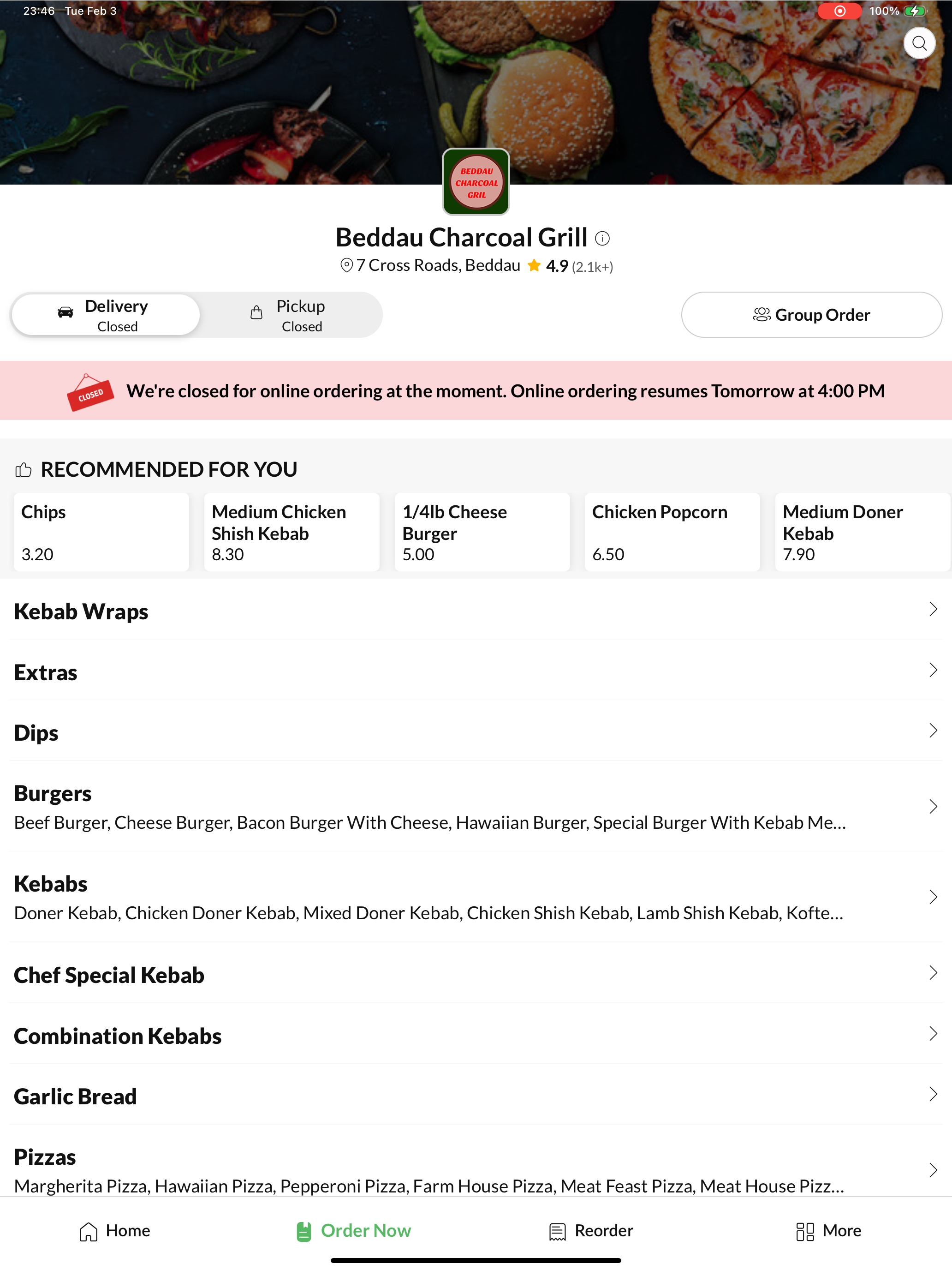 Beddau Charcoal Grill.