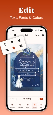 Invitation Maker-RSVP,Greeting iPhone screenshot