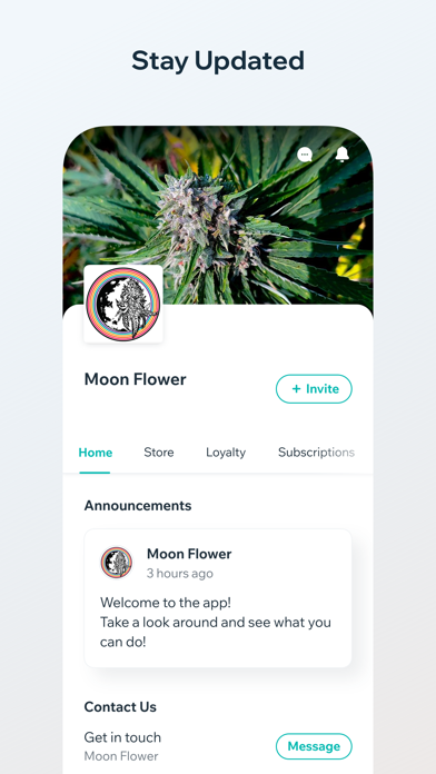Moon Flower App Screenshot