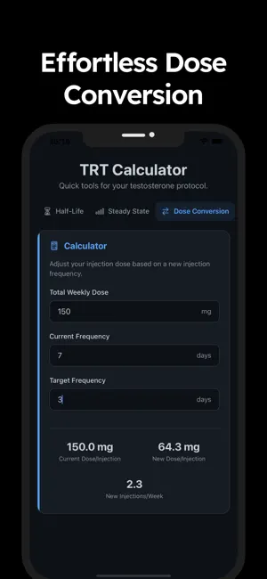 TRT Calculator: Testosterone screenshot 3