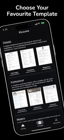 Resume Builder: Rizzume CV Screenshot 1 of 5