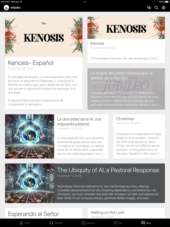 vidaabu iPad screenshot 4 - Lifestyle app