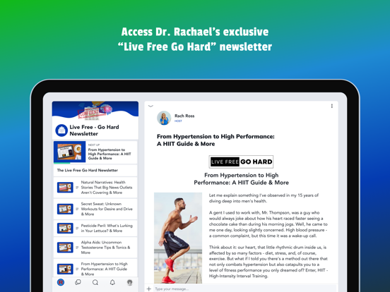 RR Wellness iPad screenshot 4 - Health & Fitness app
