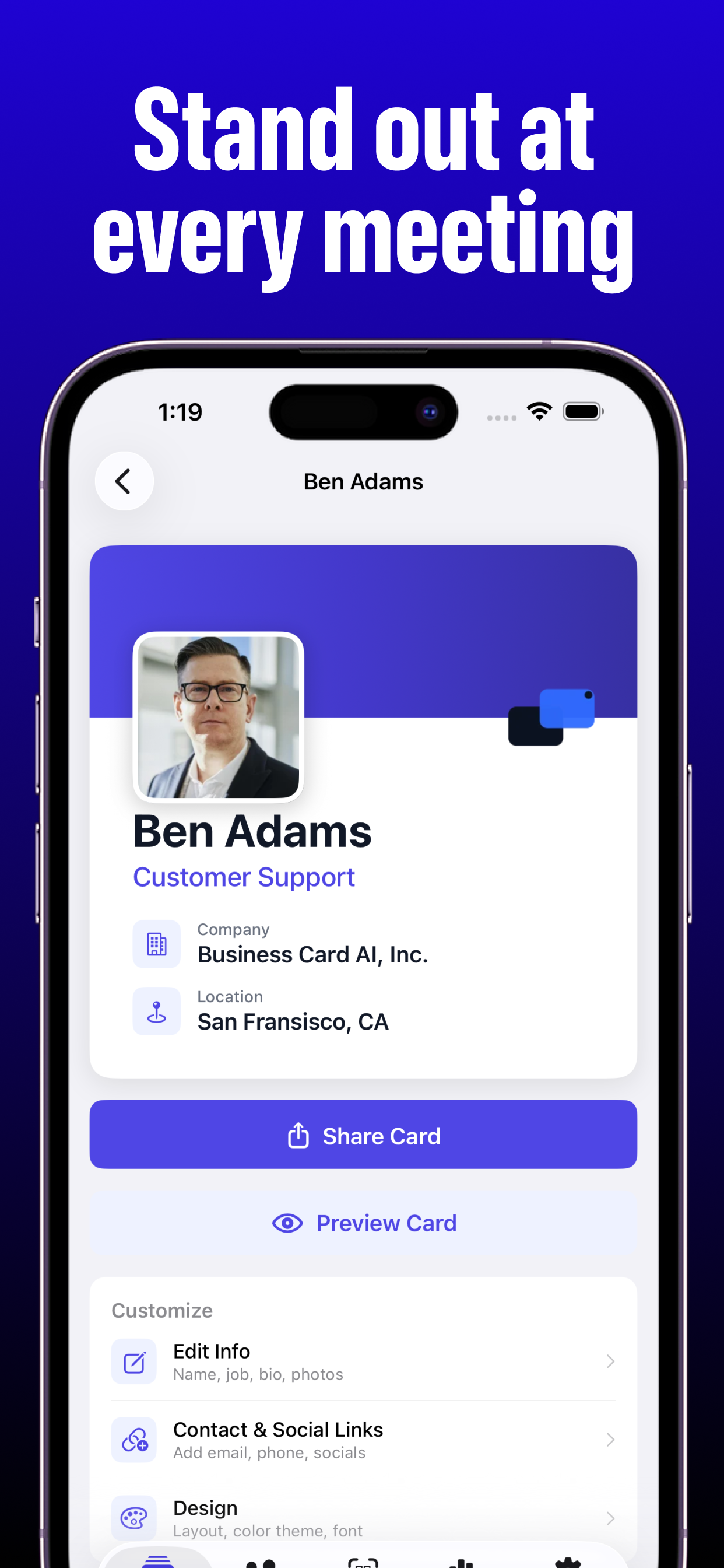 Digital Business Card AI - QR screenshot 4