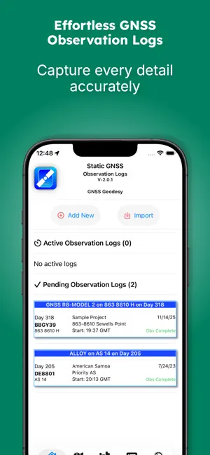 GNSS Log App screenshot 1