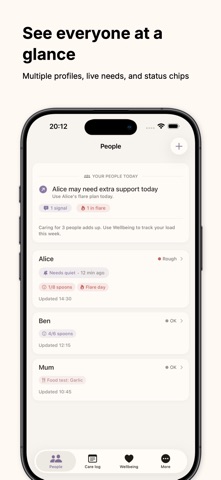 Supported: Caregiver App Screenshot 1 of 7