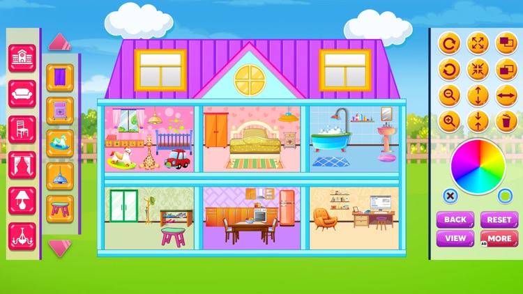 Doll Dream House Design Game