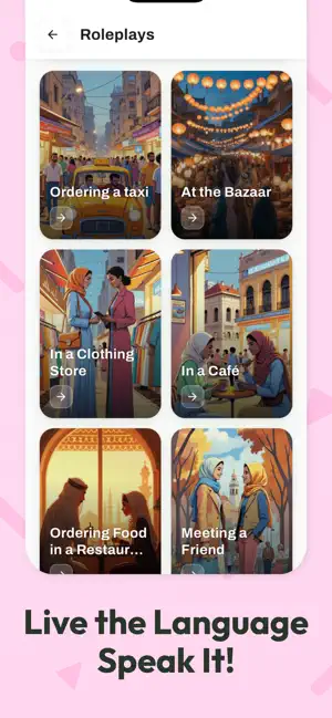 Yallah Speak - Learn Arabic AI iPhone screenshot 2