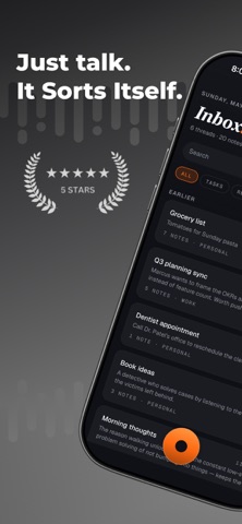 Quivo: AI Voice Note Taker iPhone screenshot