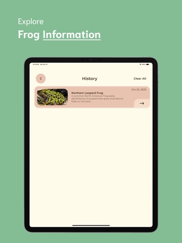 Frog Identifier - FI iPad screenshot