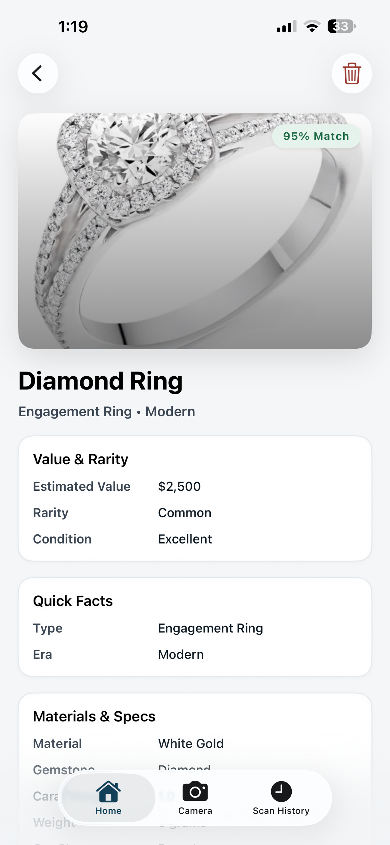 Jewelry & Gemstone Identifier