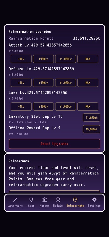 グラインドクロール：放置系ハクスラRPG screenshot 6